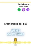 Efemérides Jueves 06 Junio 2024