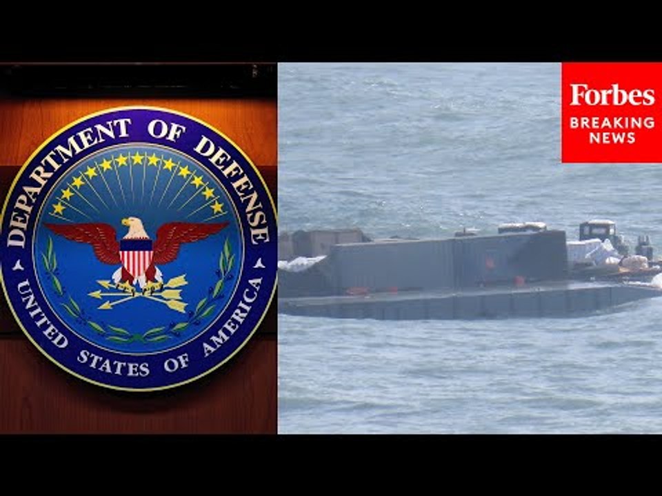 JUST IN: Pentagon Holds Press Briefing As Work To Re-Anchor Gaza Aid Pier Continues