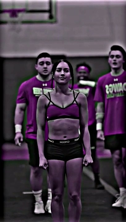 OMG Technique in SlowMo #sportshorts #cheerleading #workout #work #fitness #slowmotion #synthwave