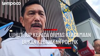 Luhut Sebut Pemberian IUP kepada Ormas Keagamaan bukan Kebijakan Politik