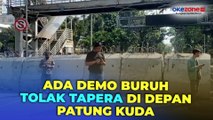 Jelang Demo Buruh Tolak Tapera, Polisi Mulai Tutup Lalin di Sekitar Patung Kuda