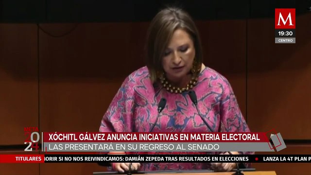 Xóchitl Gálvez regresa al Senado con propuestas para reforzar la integridad electoral