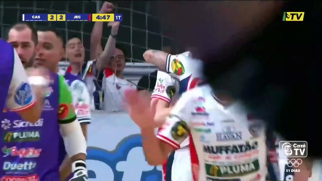 Cascavel Futsal e Joinville empatam em partida pegada no Ginásio da Neva