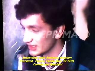 Rare interview with Anthony Braxton Florence Nov. 19 1979. Canale dei bambini.
