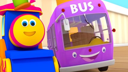 Wheels On The Bus, Vehicles Songs and Nursery Rhymes for Children