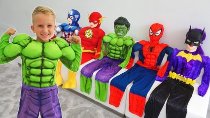 Vlad turns into a superheroes - Compilation video for children