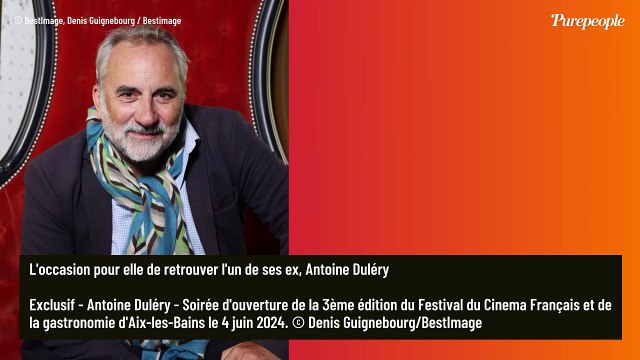 PHOTOS Mathilde Seigner heureuse de retrouver un célèbre ex en plein festival, leur complicité est intacte