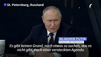 Putin weist angebliche "imperiale Ambitionen" Russlands als "Schwachsinn" zurück