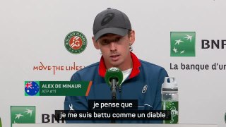 Roland-Garros - De Minaur : 