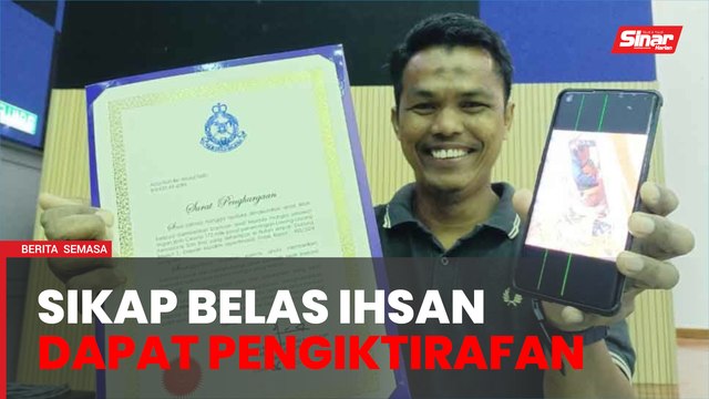 Penyelia ladang selamatkan juruterbang terima penghargaan polis