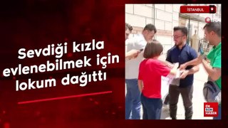 Ümraniye'de sevdiği kız ile evlenebilmek için lokum dağıtarak dua istedi