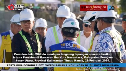 Jokowi Tinjau Lapangan Upacara di IKN