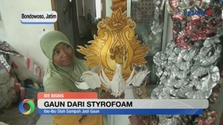 Ibu-Ibu di Bondowoso Olah Sampah jadi Gaun