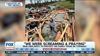 Man Hit By Debris As He Shields Family While EF-3 Tornado Destroys Home