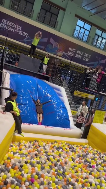 This Trampoline Is So Fun!Why Didn't We Just Start Jumping Around Like This When We Were Kids