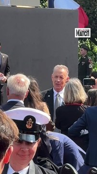 Tom Hanks à Colleville-Sur-Mer pour les 80 ans du Débarquement