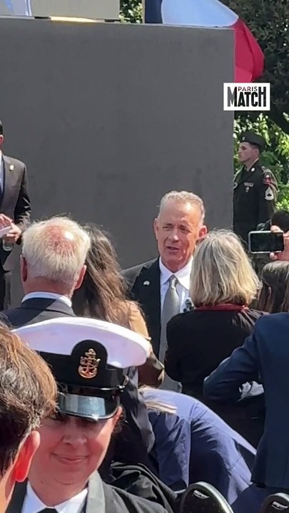 Tom Hanks à Colleville-Sur-Mer pour les 80 ans du Débarquement