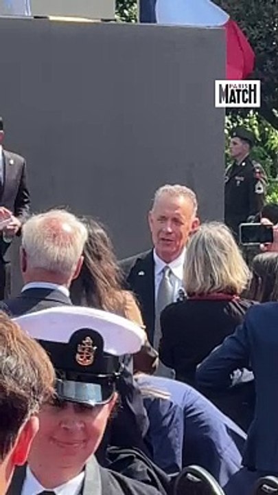Tom Hanks à Colleville-Sur-Mer pour les 80 ans du Débarquement
