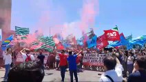 Protesta lavoratori Abramo a Catanzaro