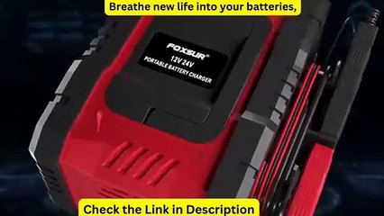 Tải video: 20A/10A Car Motorcycle Battery Charger 12V/24V Smart Charger Lithium AGM GEL Lead-Acid LiFePO4