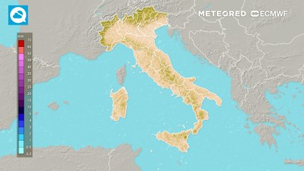 Precipitazioni fine settimana