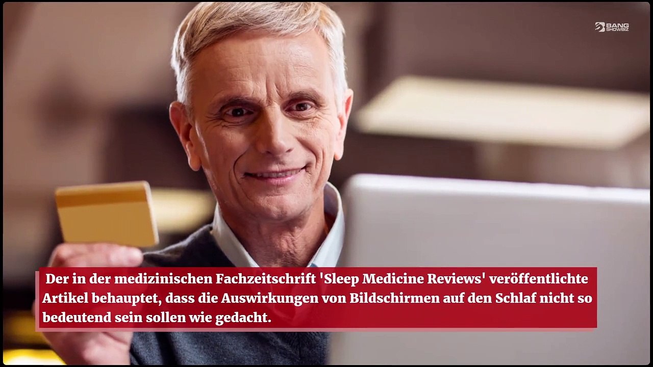 Vor dem Schlafengehen auf Bildschirme zu starren soll keine großen Auswirkungen auf den Schlaf haben