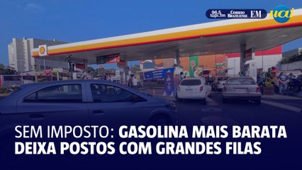 Postos de BH têm longas filas após preço de gasolina abaixar