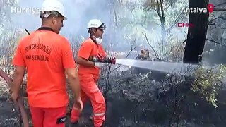 Antalya'da iki ayrı noktada orman yangını