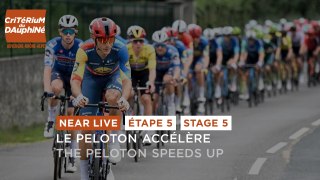 The peloton increases the pace - Stage 5 - Critérium du Dauphiné 2024