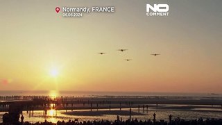 Re-enactment of D-day landings on Normandy beach marks 80th anniversary