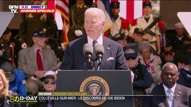 Chacun d'entre eux savait que la probabilité de mourir était réelle : Joe Biden au sujet des soldats américains du D-Day