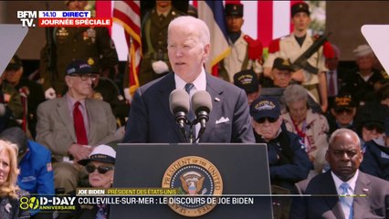 Joe Biden lors de la cérémonie franco-américaine : "La démocratie en vaut la chandelle, le monde en vaut la peine"