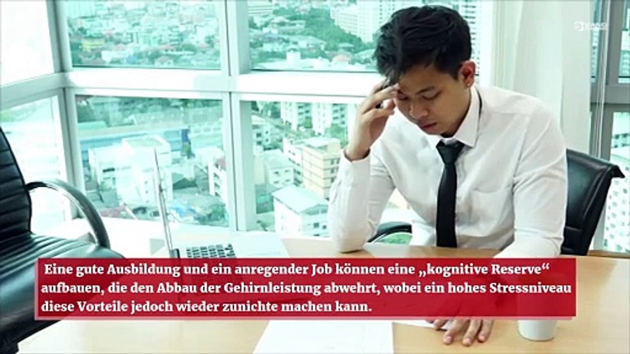Stress könnte Schutz vor Demenz zunichtemachen