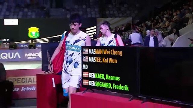 Man Wei Chong / Tee Kai Wun tiada masalah atasi pasangan Denmark untuk ke Suku Akhir Terbuka Indonesia