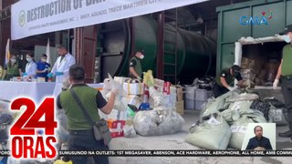 Aabot sa mahigit P9-B halaga ng nasabat na iligal na droga, sinunog | 24 Oras