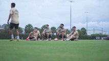 La selección mayor de fútbol de Argentina mantuvo su tercer entrenamiento en Miami ante los amistosos