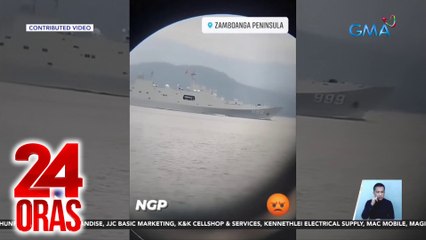 2 Chinese Navy vessel, namataang dumaan sa Basilan Strait | 24 Oras