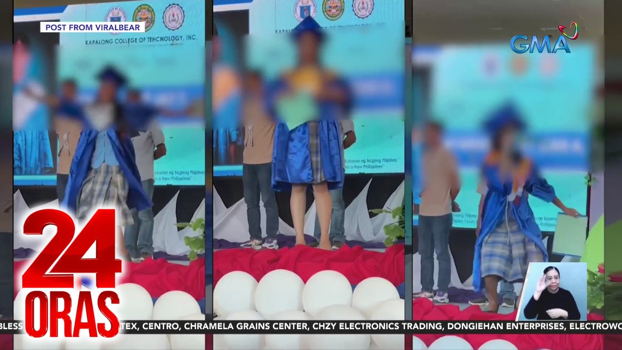 Ala-Tiktok moves ng senior high grads, pinuna; DepEd, wala pang nakukuhang report diyan | 24 Oras
