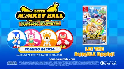 Super Monkey Ball Banana Rumble Sonic Team Reveal Trailer