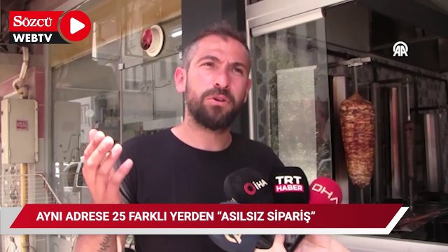 Aynı adrese yemek götüren 25 motokuryeye asılsız sipariş şoku