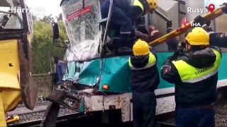 Rusya'da freni boşalan troleybüs dehşet saçtı: 1 ölü, 109 yaralı