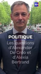 Politique : Alexander De Croo et Alexia Bertrand posent leur questions aux leaders des différents partis