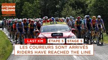 Critérium du Dauphiné 2024 - Riders have reached the finishline - Last KM of Stage 5