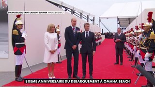 80e anniversaire du Débarquement : le prince William a été accueilli par Emmanuel et Brigitte Macron