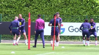 England training ahead of Iceland match