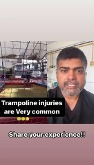 Do not leave children alone in Trampling Park