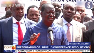 Raila backs Limuru III one man, one shilling push