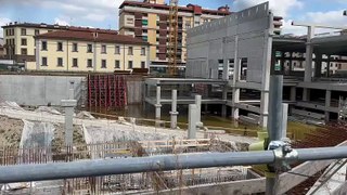 Firenze, il cantiere di via Mariti allagato