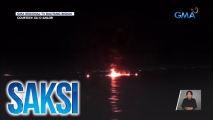 6 patay sa sunog sa bangka na hinihinalang nagsimula sa pumalyang makina | Saksi