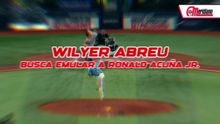 ¡Wilyer Abreu busca emular a Ronald Acuña Jr.!